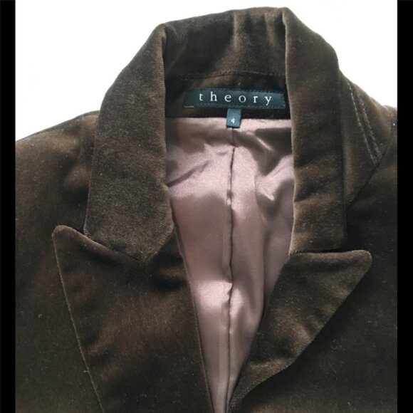 Theory velvet blazer, size 4 - Picture 2 of 3